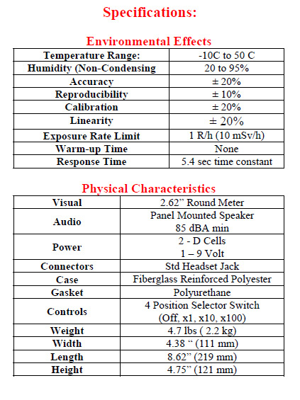 4007A Specifications